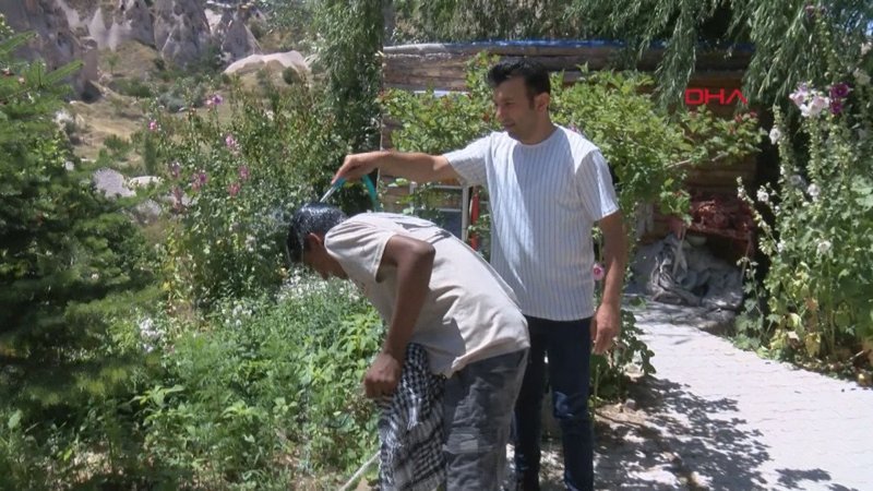 Kapadokya'da sıcaklık 40 dereceyi buldu