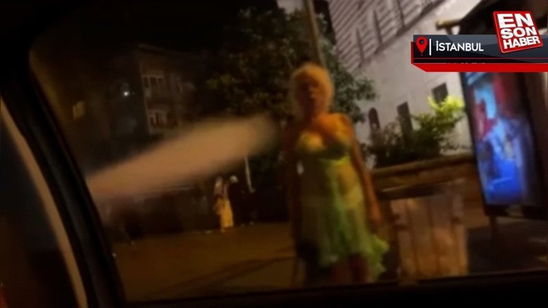 Fatih'te kadınlara yangın tüpü sıkarak saldırdılar