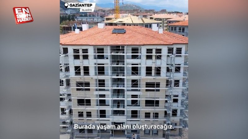 Gaziantep'te deprem konutları yükseliyor