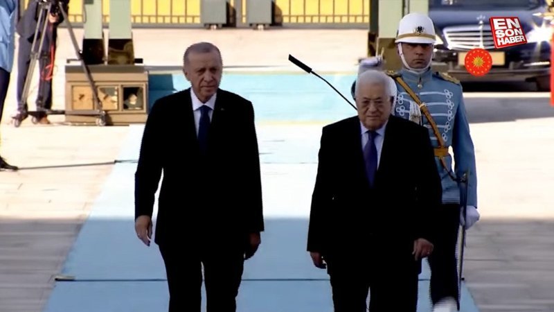 Filistin Devlet Başkanı Mahmud Abbas Ankara'da