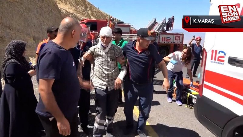 Kahramanmaraş'ta dağ çayı toplarken depreme yakalanan yaşlı adam kayalıklardan düştü