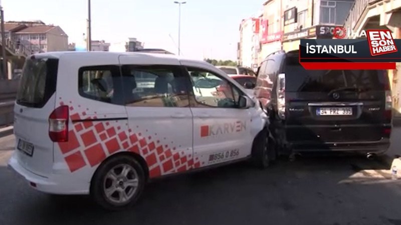 İstanbul’da makas attığı iddia edilen sürücü zincirleme kazaya neden oldu