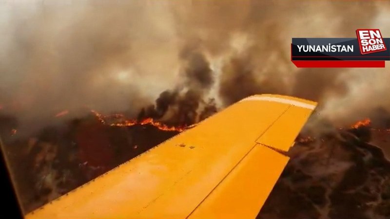 Rodos’ta orman yangınlarına Türk uçaklarından müdahale