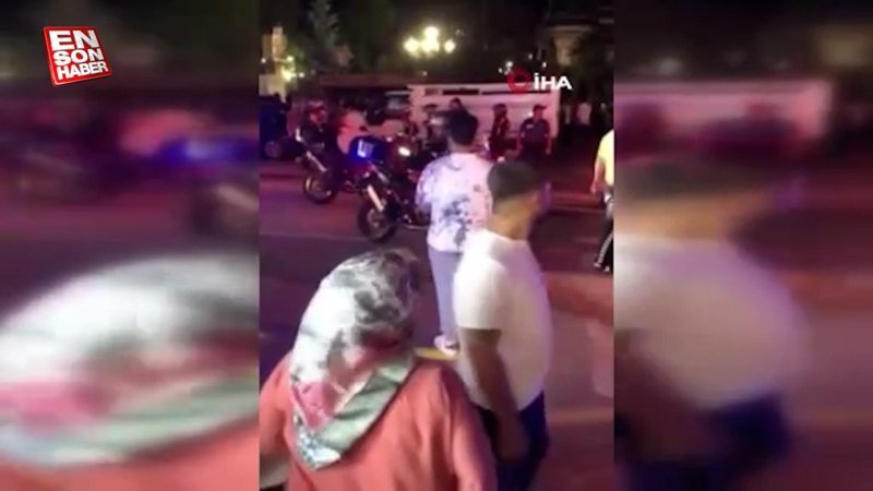 Erzurum’da faytoncular yol kapattı, ortalık bir anda savaş alanına döndü