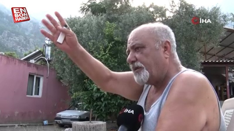 Kemer'deki yangına müdahaleyi gören vatandaş: Denizi dağa taşıdılar