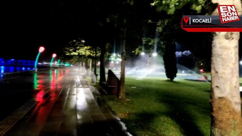 Kocaeli'de son 23 yılın en sıcak gününden sonra fırtına etkili oldu