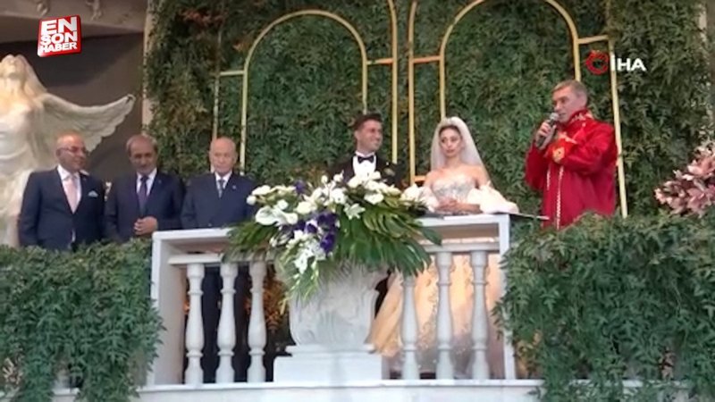 MHP lideri Devlet Bahçeli nikah şahidi oldu