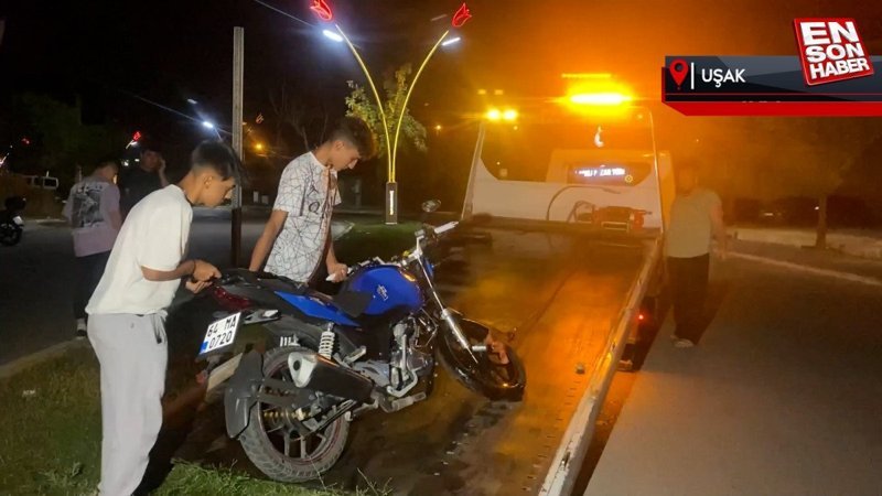 Uşak’ta motosiklet kazası