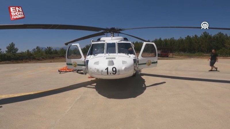 Yerli helikopter T70 orman yangınlarına müdahalede rol aldı