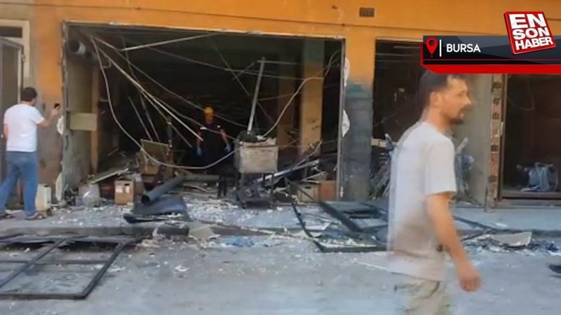 Bursa'da fabrikada patlama