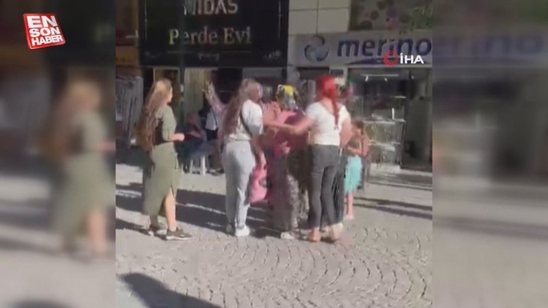 Eskişehir'de esnaf ve hırsız kadın arasıda kavga
