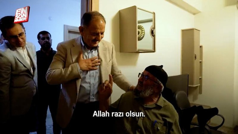 Bakan Mehmet Özhaseki, Malatyalı depremzedelere ziyaretini paylaştı