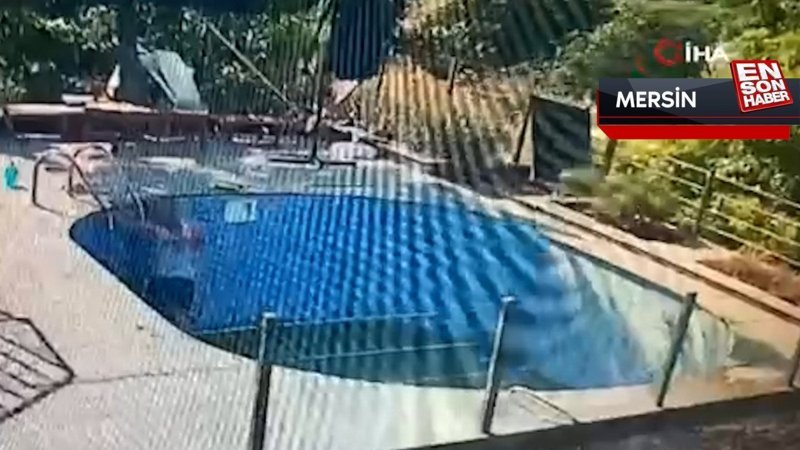 Mersin'de havuzda elektrik akımına kapıldı, sağ kurtuldu