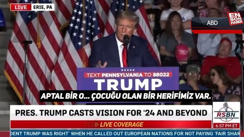 Trump, Biden'a 'aptal o... çocuğu' dedi