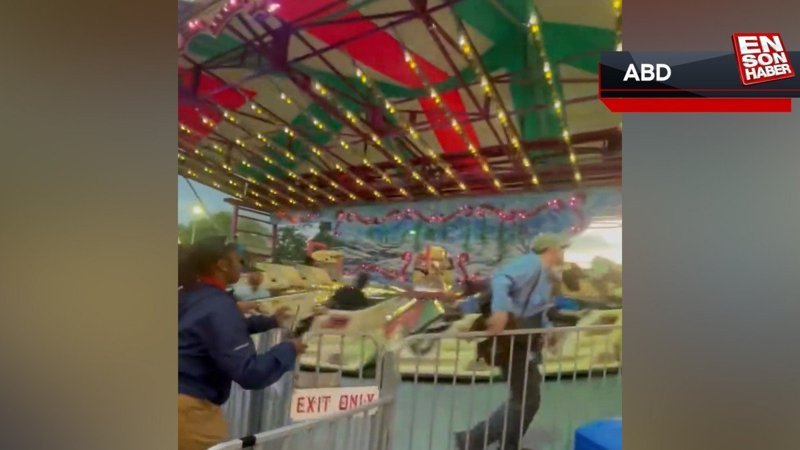 ABD'de lunaparktaki oyuncak, arıza nedeniyle 10 dakika geri geri döndü