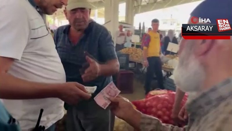 Aksaray’da sahte para ile alışveriş yapan şahıs yakalandı