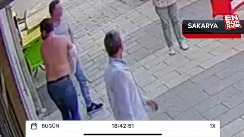 Çay içerken sırtına yorgun mermi isabet etti; o anlar kamerada