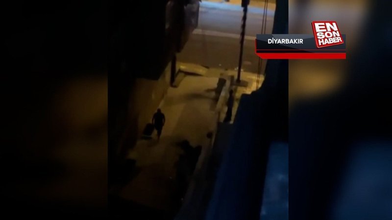 Diyarbakır’da kavga eden grubu saksı atarak dağıttı