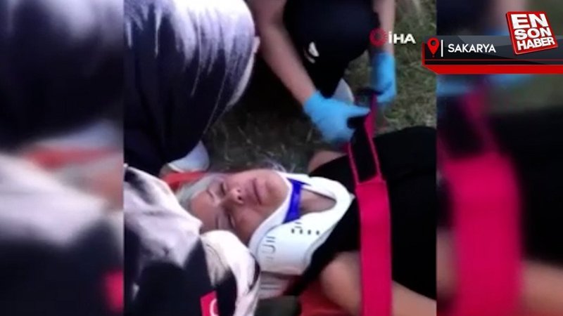 Sakarya'da kazada yaralanan kadın ‘ben öldüm mü’ diye sordu