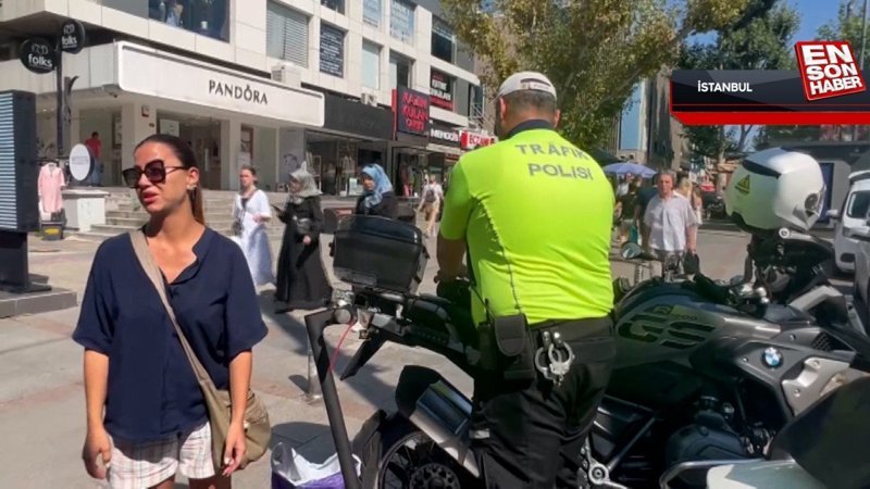 Kadıköy'de skuter denetiminde yedi kişiye 6 bin 657 lira ceza yazıldı