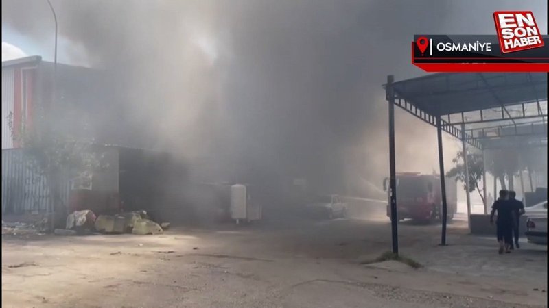 Osmaniye'de temizleme tesisinde tanker patladı