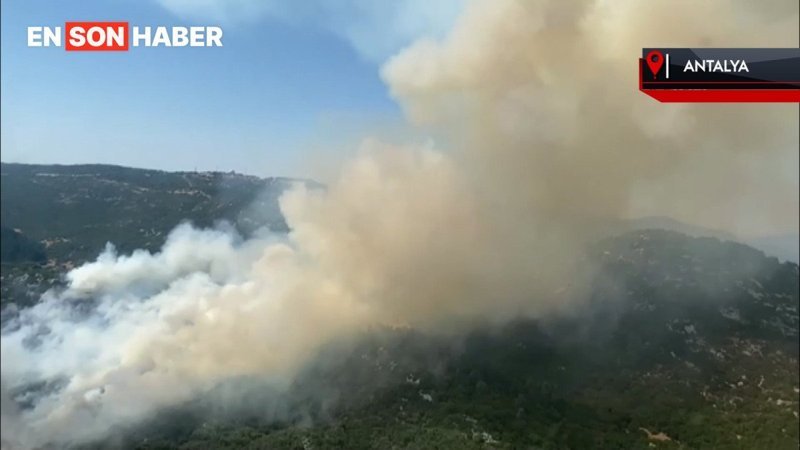Antalya Kaş'ta orman yangını başladı