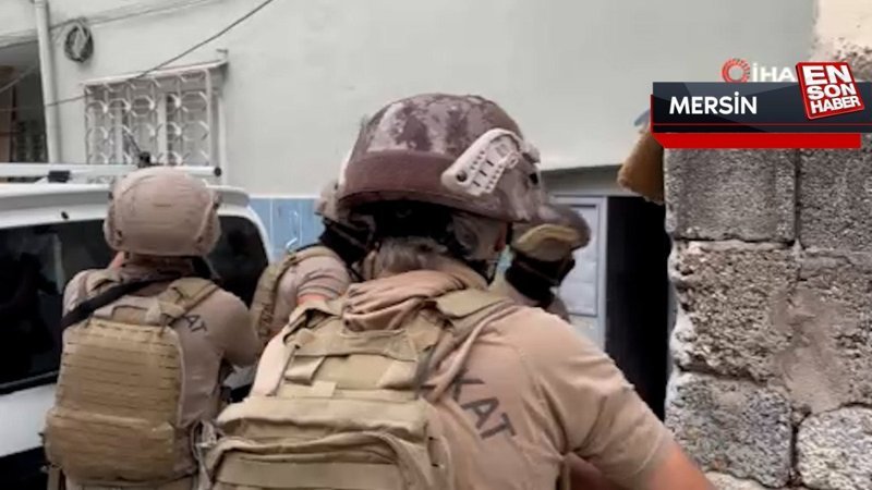 Mersin'de uyuşturucu satıcılarına şafak operasyonu