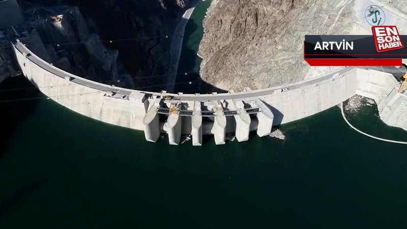 Yusufeli Barajı'nda su miktarı 1,5 milyar metreküpe ulaştı