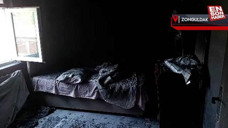 Zonguldak'ta ev yangını