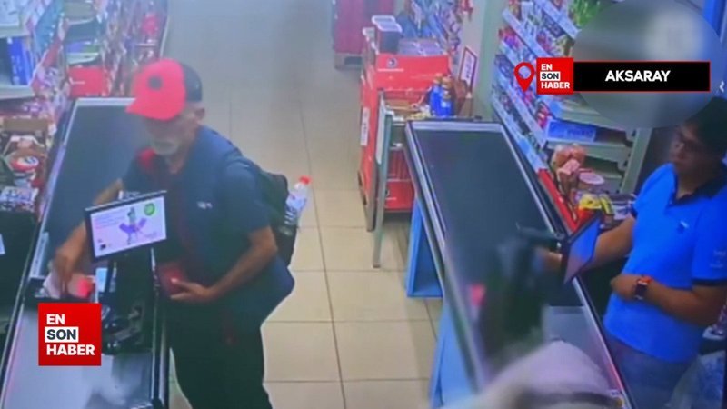 Aksaray'da alışveriş yaptığı marketten 16 bin lira çaldı