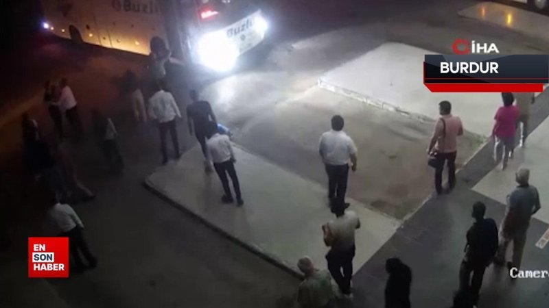Burdur’da otobüs şoförü ve muavin yolcularla tartıştı