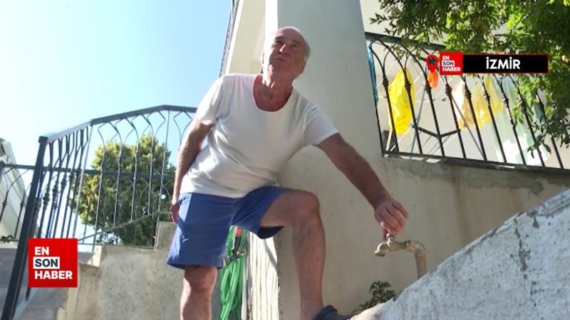 İzmir'de sürekli su kesintisi uygulanan mahallenin sakinleri çözüm bekliyor