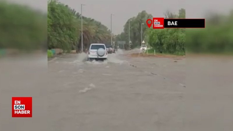 BAE’de şiddetli yağış hayatı felç etti