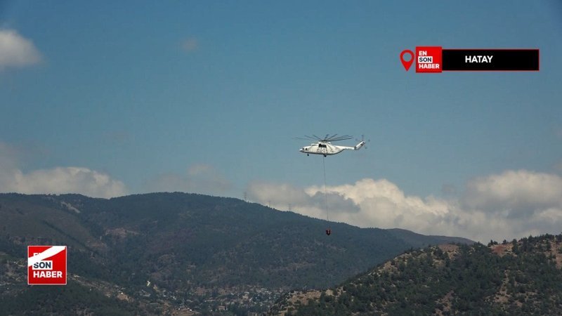 Hatay’da orman yangını