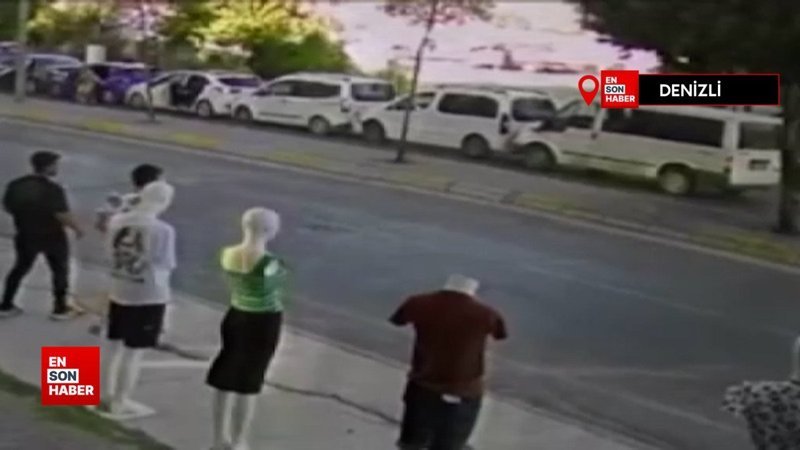 Denizli’de gelin arabası dahil 8 araç birbirine girdi