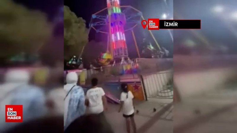 İzmir'deki lunapark kazasına ait yeni görüntüler