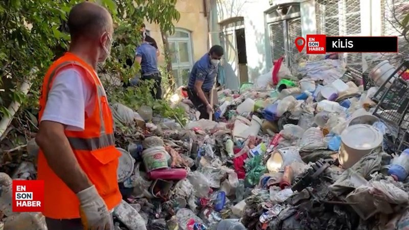 Kilis'te çöp evde yalnız yaşayan kişi hayatını kaybetti