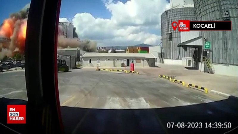Kocaeli'de TMO deposunda patlama