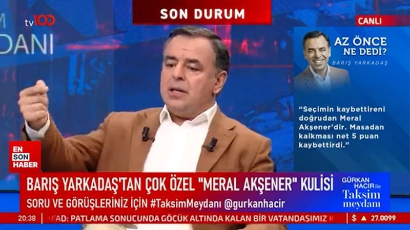 Barış Yarkadaş Meral Akşener'in siyasi vasiyetinin detaylarını açıkladı