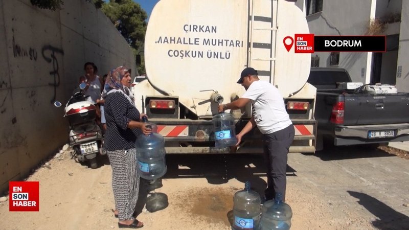 Su sorunu çözülmeyen Bodrumlular isyan etti