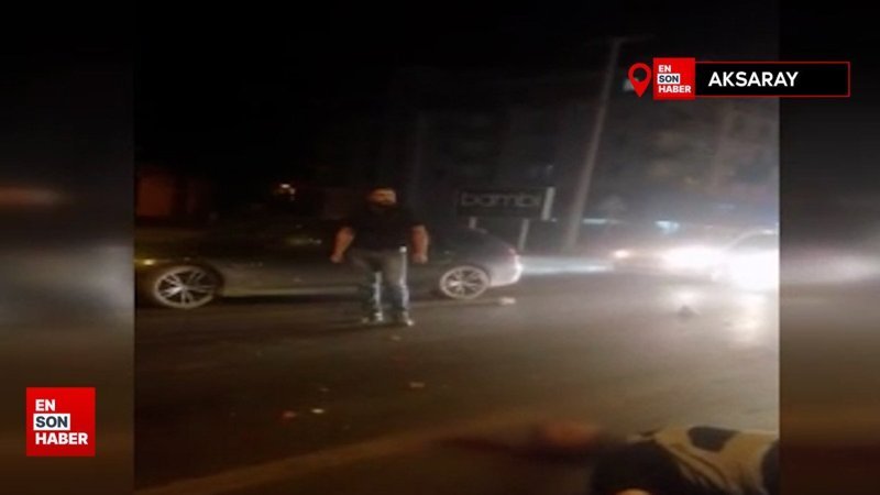 Aksaray'da motosiklet tıra arkadan çarptı