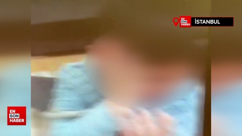 İstanbul'da çocukları iple bağlayarak darbetti