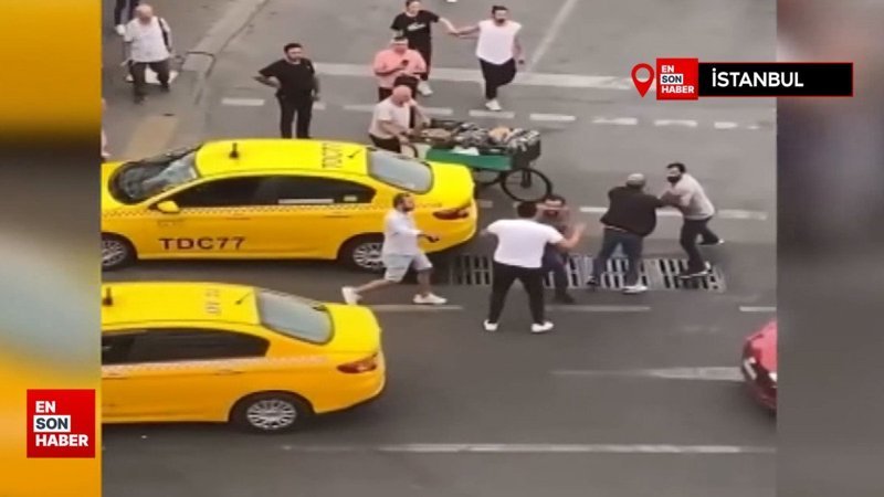 İstanbul'da taksimetre açmayan taksici kendini uyaran adamı dövdü