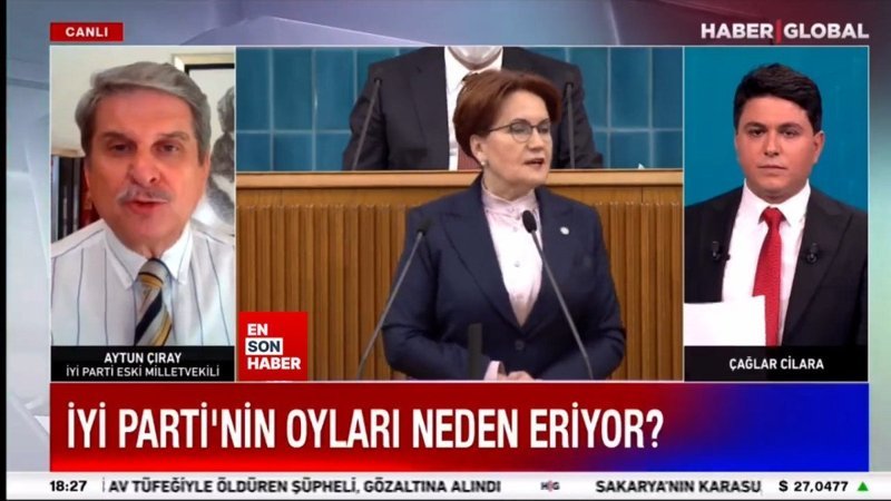 Aytun Çıray: İyi Parti'nin oyları şu an yüzde 5 civarında