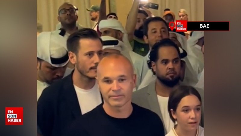 BAE'de Andres Iniesta'ya yapılan karşılama oyuncuyu şaşkına çevirdi