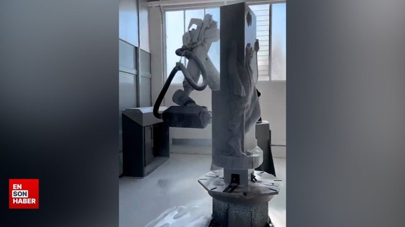 Heykeltıraşlar işsiz kalacak: Heykel yapan robot