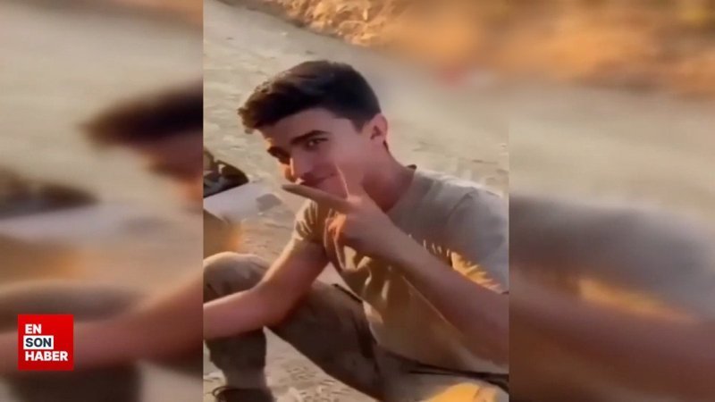 Şehit Uzman Çavuş Kemal Özek'in son görüntüleri duygulandırdı