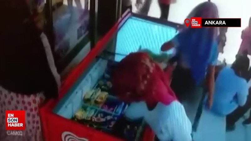 Ankara’da sahibi namaz kılarken bakkaldan dondurma çaldılar