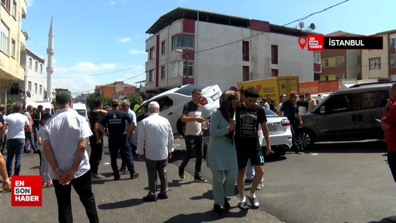 İstanbul'da arkadan çarpan otomobili altına aldı