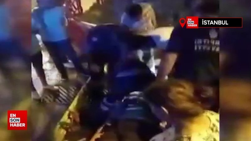 Maltepe'de bir vatandaş belediyenin açtığı çukura düştü